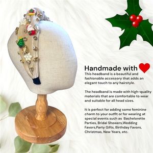 105 -  Christmas Snowman in Boot Handmade Headband